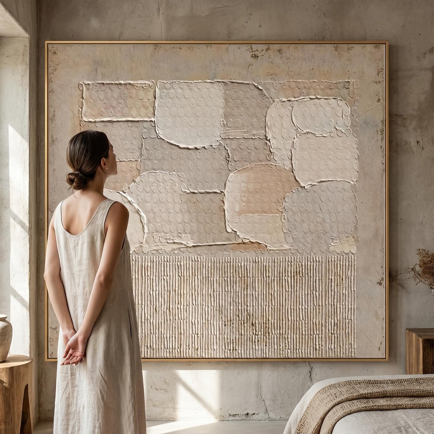 Wabi-Sabi Wall Art - Layered Stillness