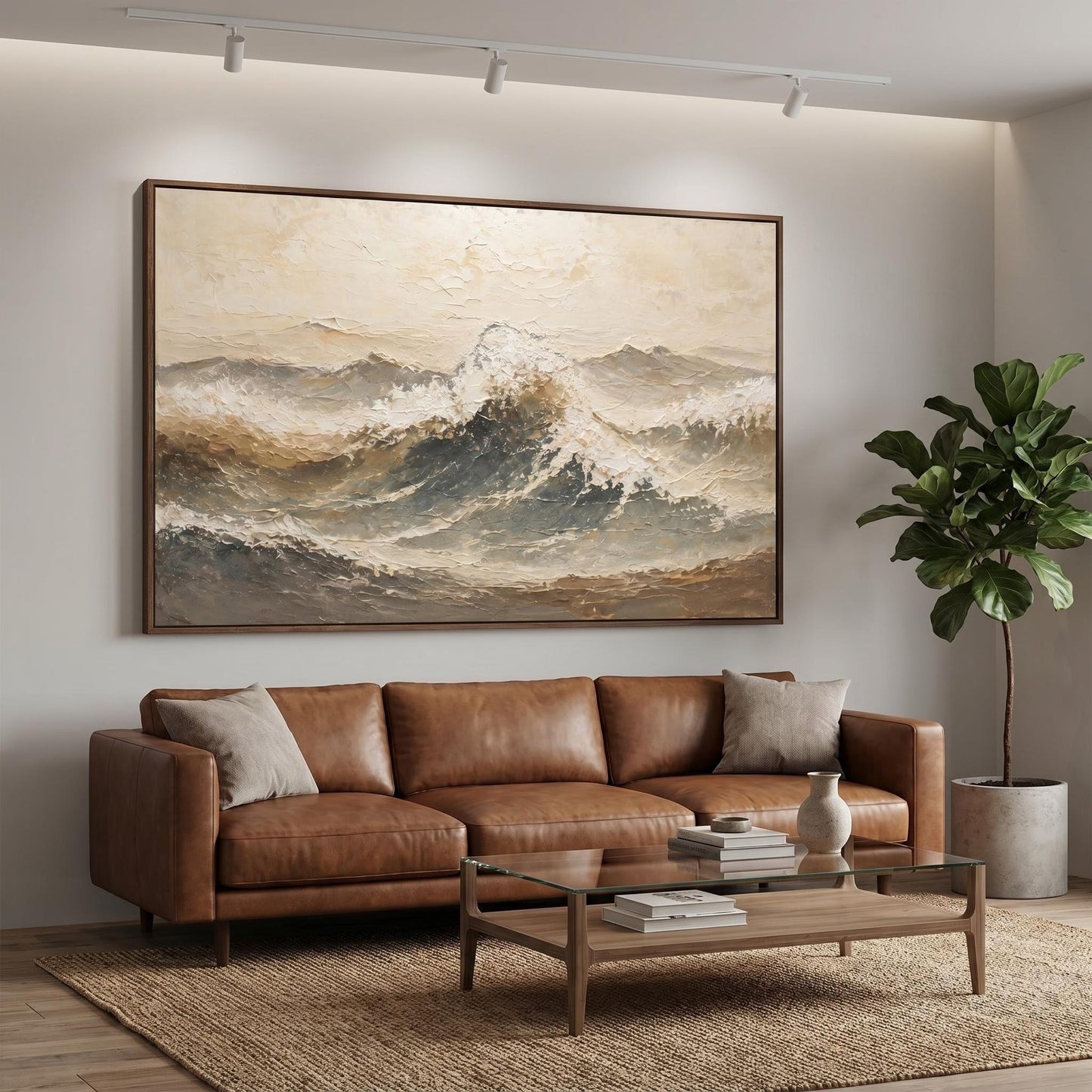 Contemporary Wall Art - Textured Tides