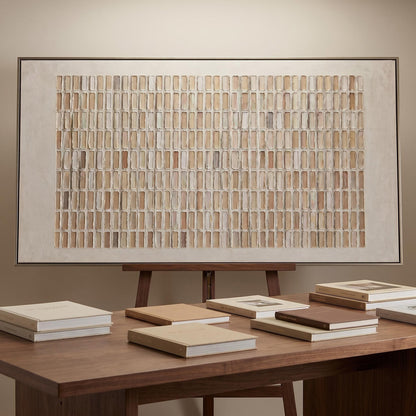 Wabi-Sabi Wall Art - Textured Grid