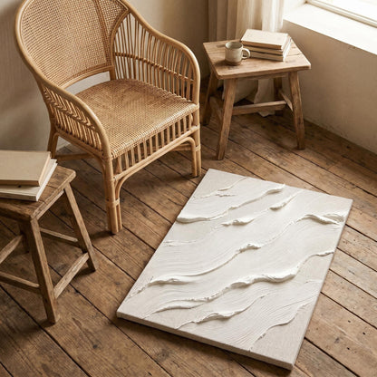 Wabi-Sabi Wall Art - White Flow