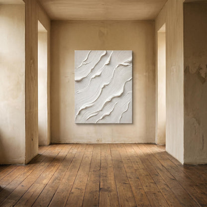 Wabi-Sabi Wall Art - White Flow