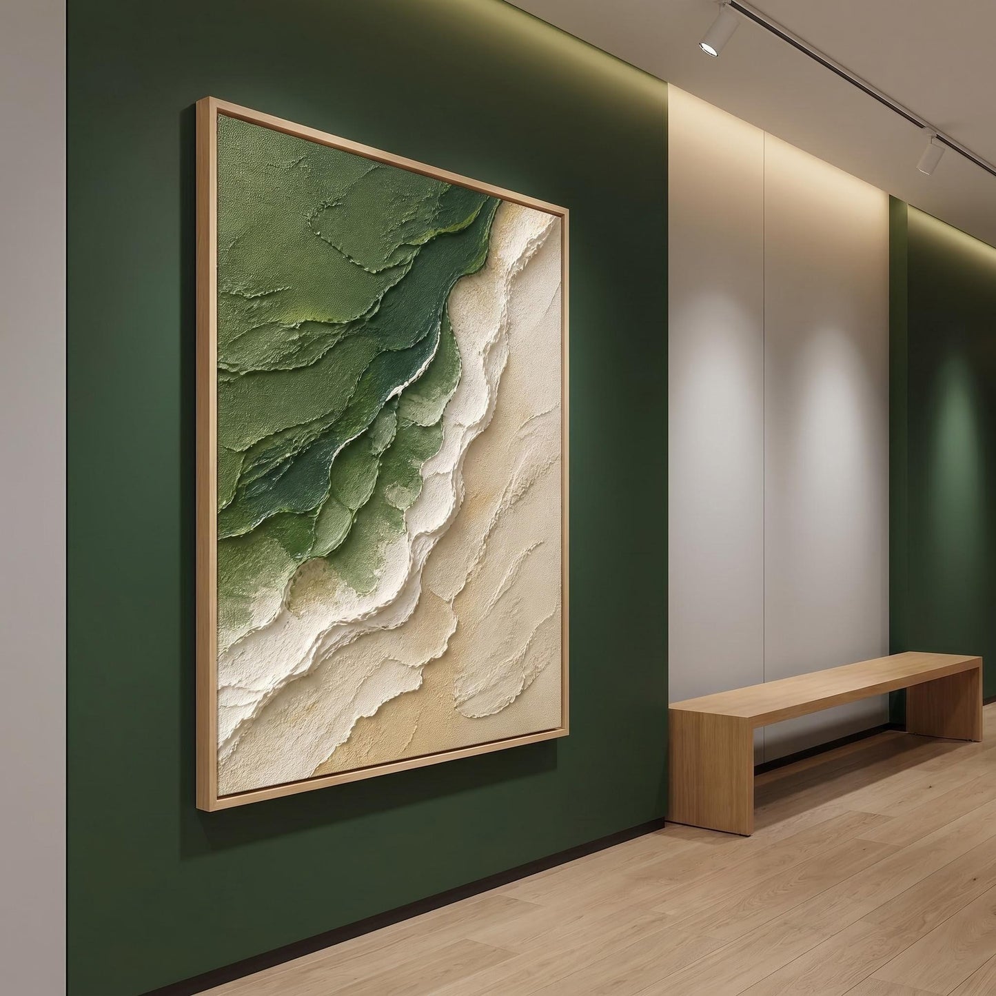 3D Textured Painting - Verdant Shoreline