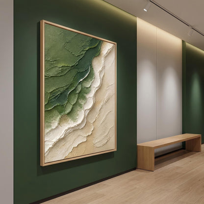 3D Textured Painting - Verdant Shoreline