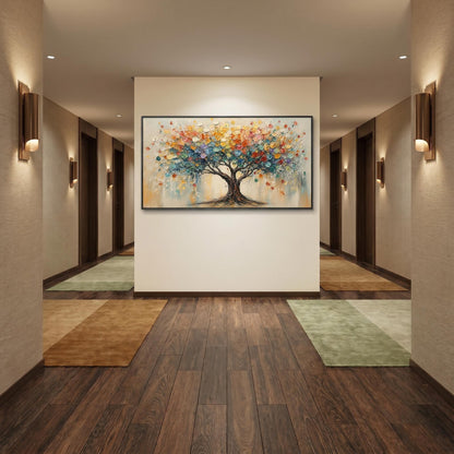 3D Textured Painting - Rainbow Tree of Life
