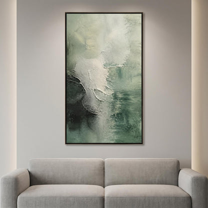 3D Textured Painting - Sage Green Mist