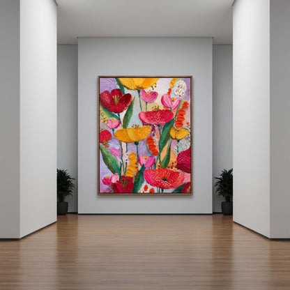 Colorful Painting - Vibrant Floral Bouquet