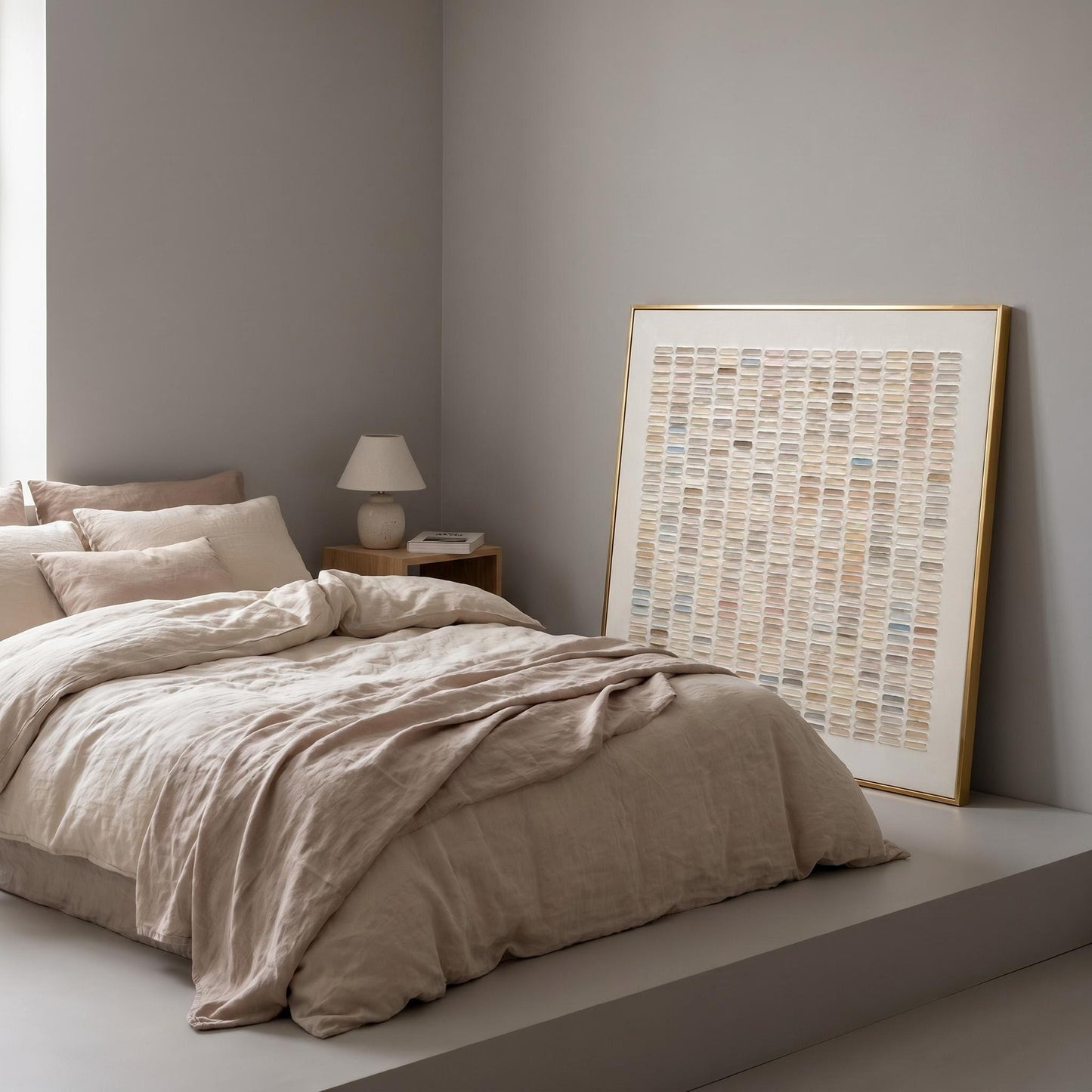 Wabi-Sabi Wall Art - Gradient Grid