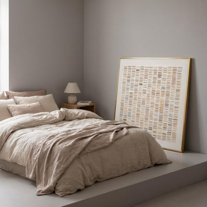 Wabi-Sabi Wall Art - Gradient Grid