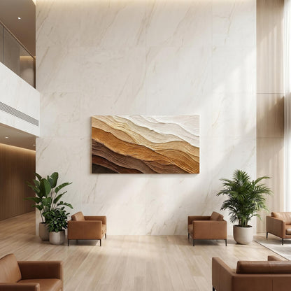 Wabi-Sabi Wall Art - Earthy Waves