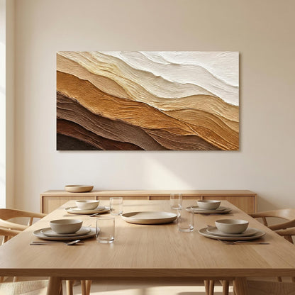 Wabi-Sabi Wall Art - Earthy Waves