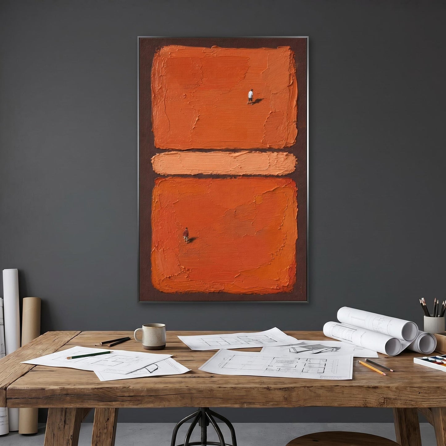 Minimalism - Textured Terracotta Stroll