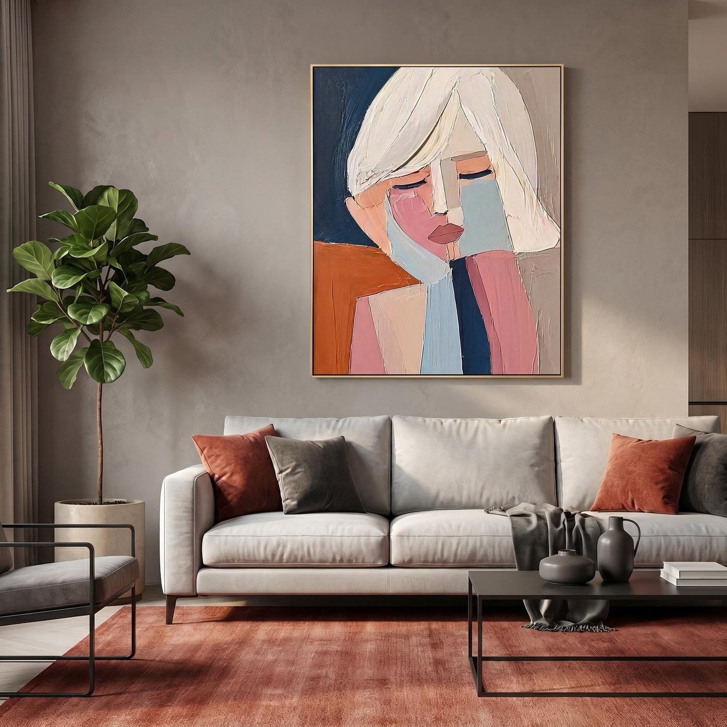 Contemporary Wall Art- Gentle Contemplation