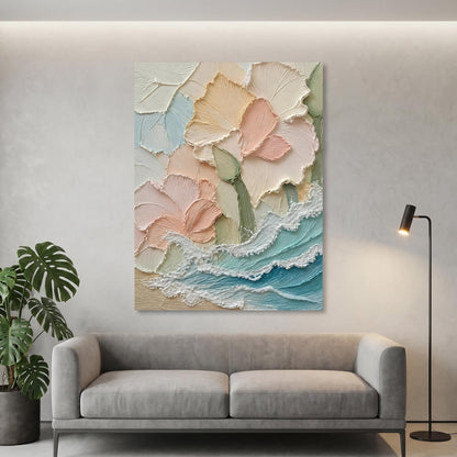 Minimalism - Pastel Floral Waves