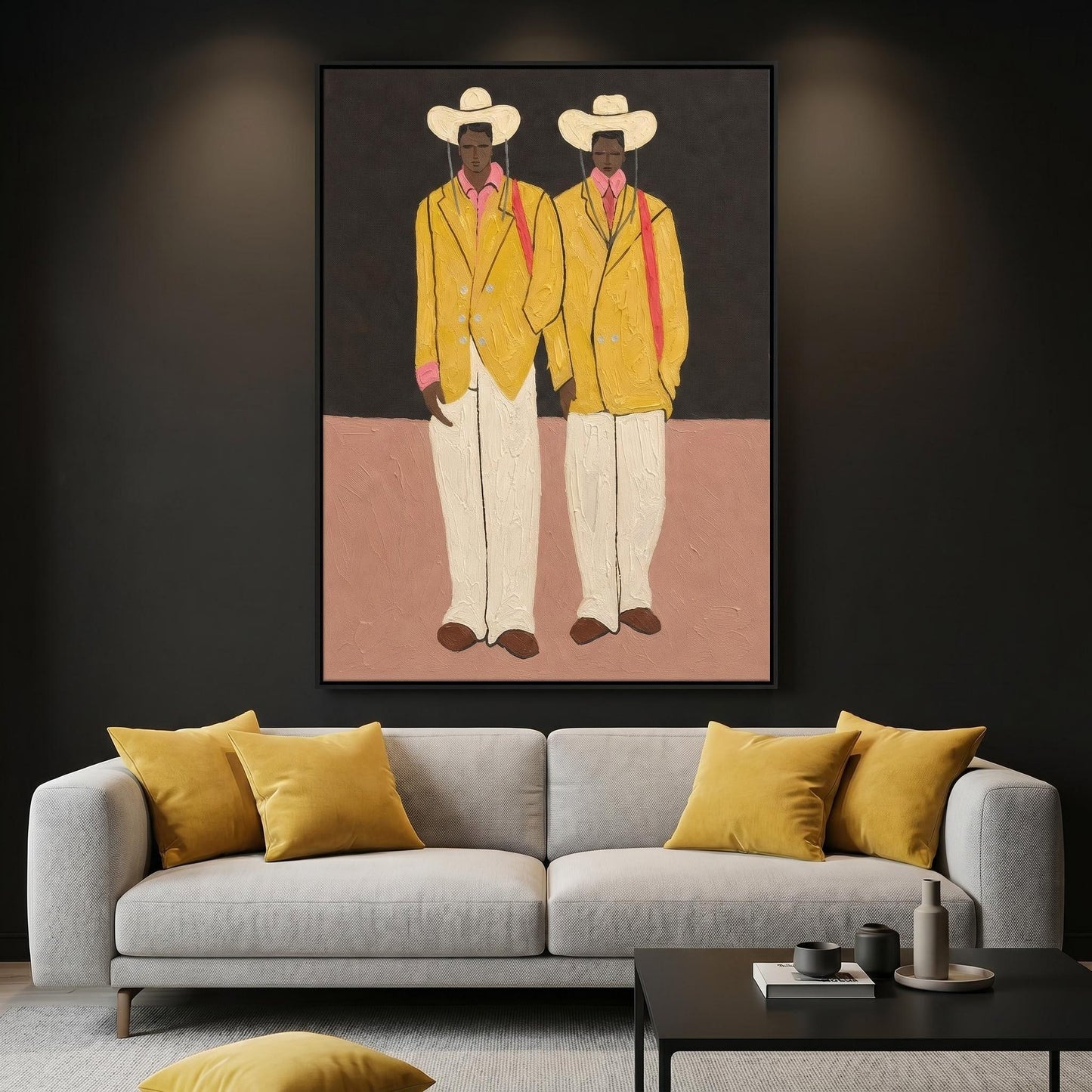 Colorful Painting - Yellow Jacket Duo