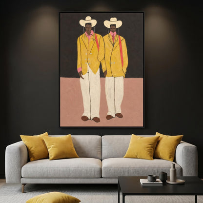 Colorful Painting - Yellow Jacket Duo
