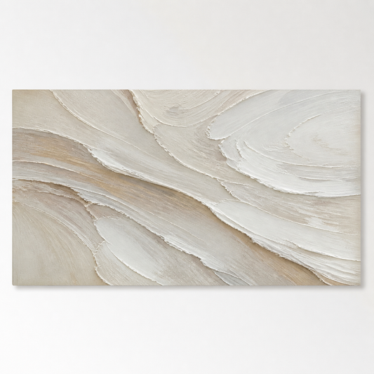 Wabi-Sabi Wall Art - Earthy Textured Tides