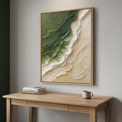 3D Textured Painting - Verdant Shoreline