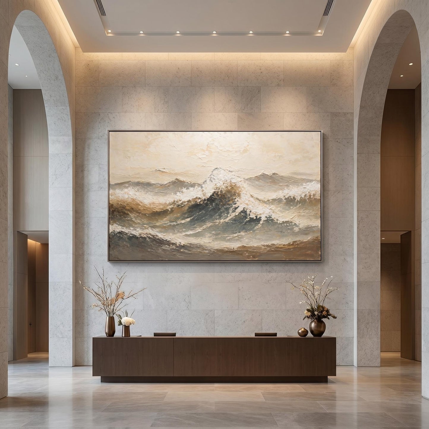 Contemporary Wall Art - Textured Tides