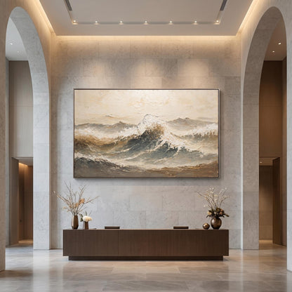 Contemporary Wall Art - Textured Tides