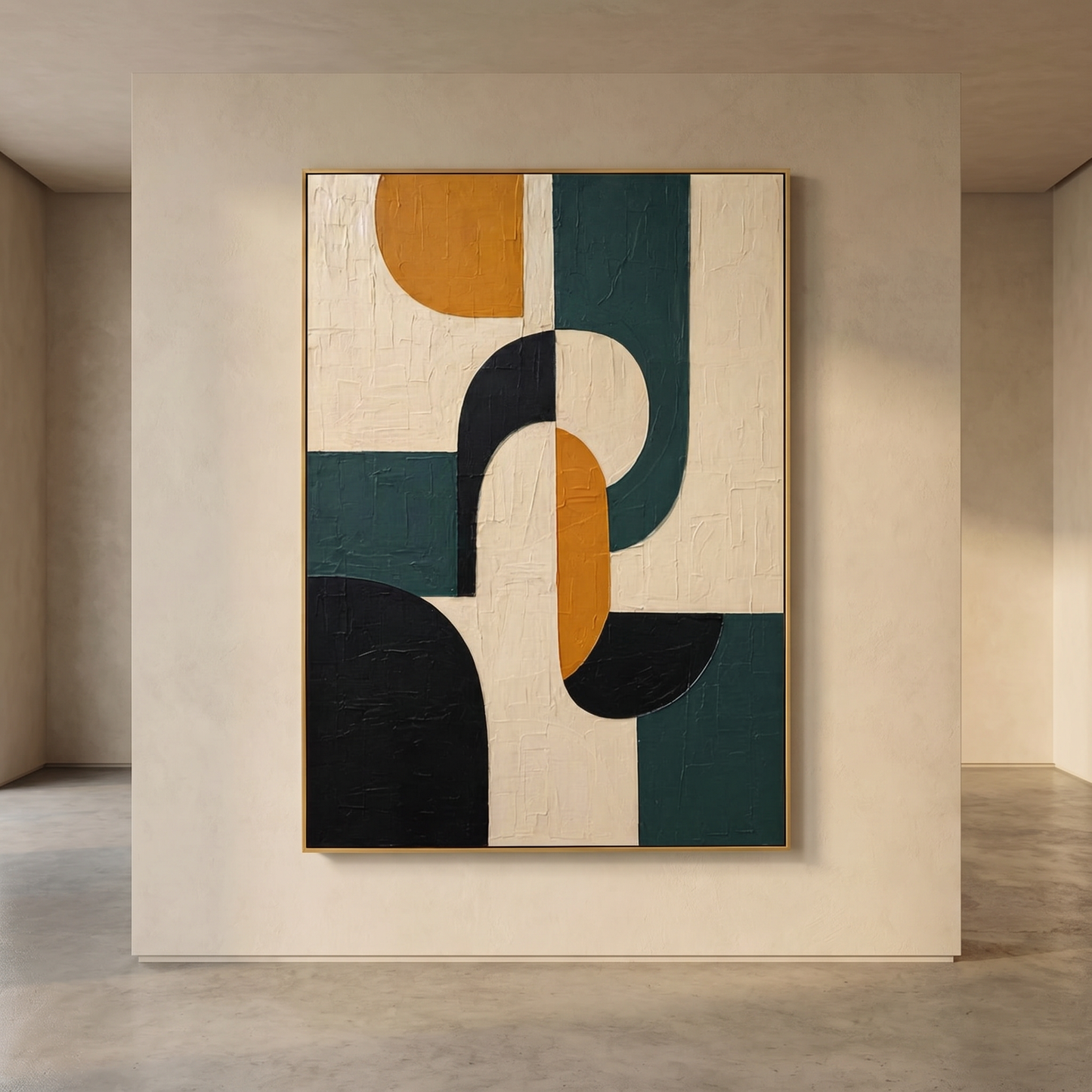Abstract Art Painting - Geometric Echo