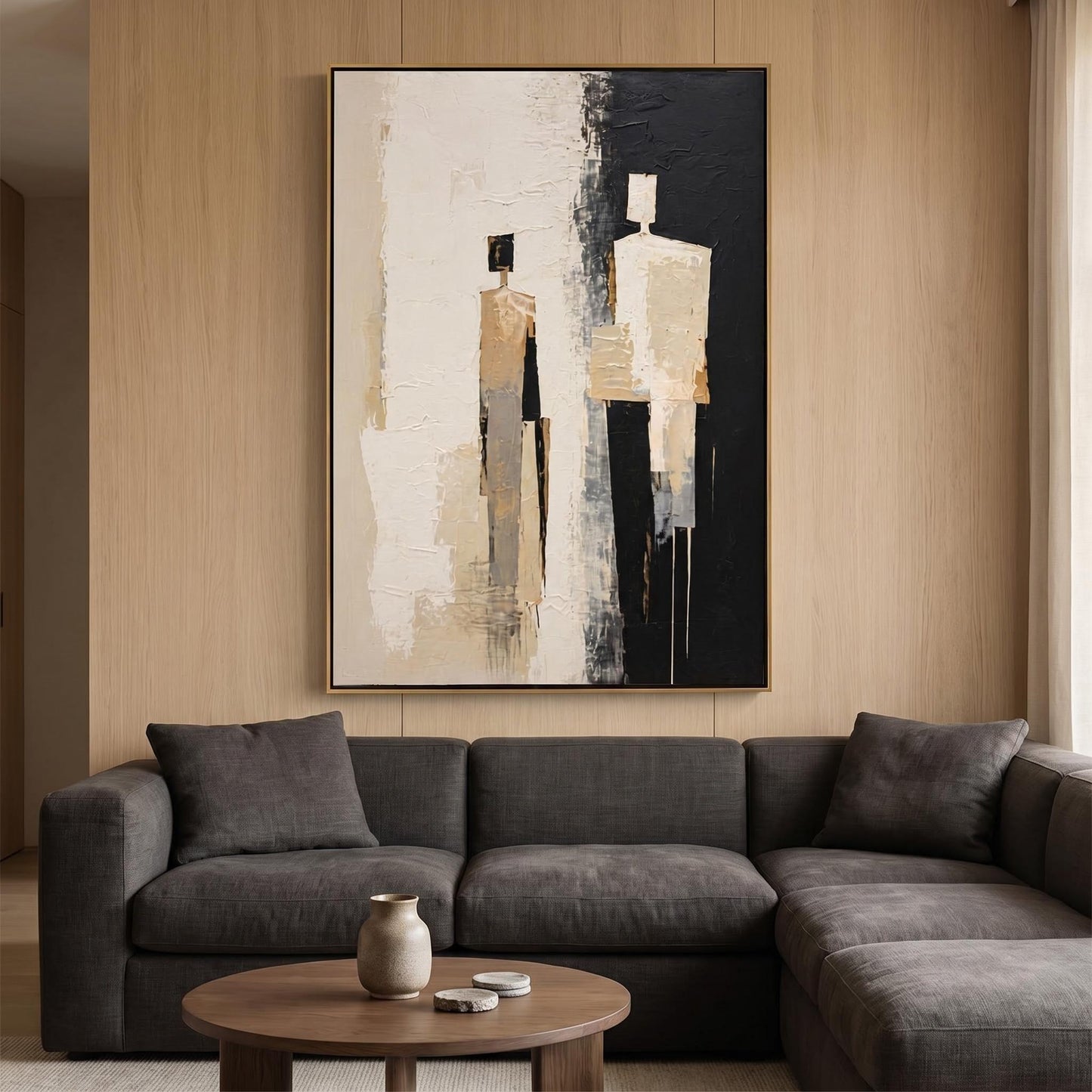 Abstract Art Painting - Two Figures