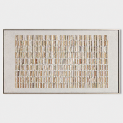 Wabi-Sabi Wall Art - Textured Grid