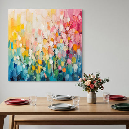 Abstract Art Painting - Petal Palette Ripples