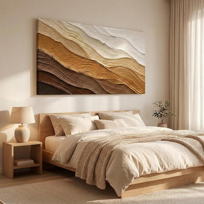 Wabi-Sabi Wall Art - Earthy Waves