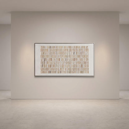 Wabi-Sabi Wall Art - Textured Grid
