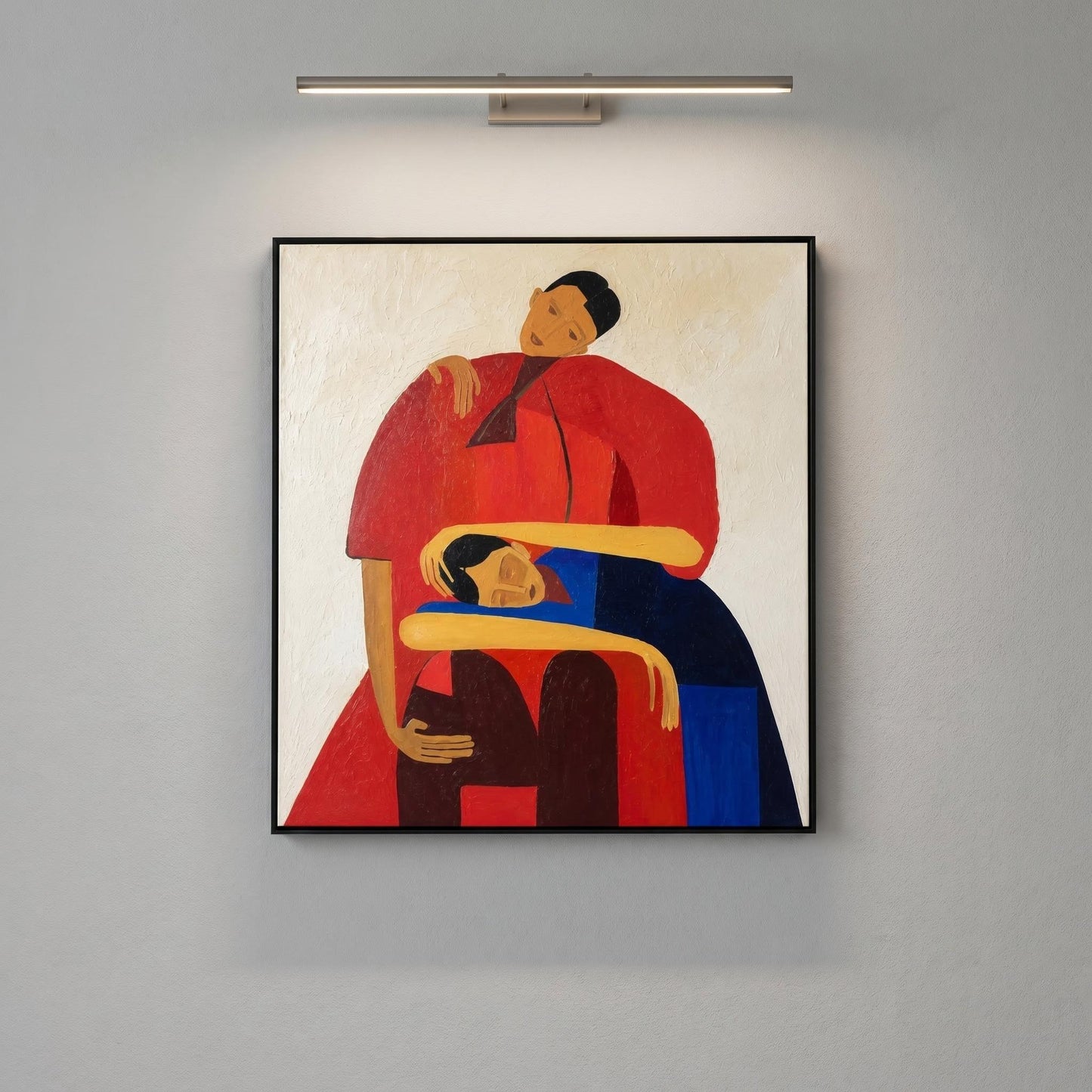 Colorful Painting- Tender Embrace