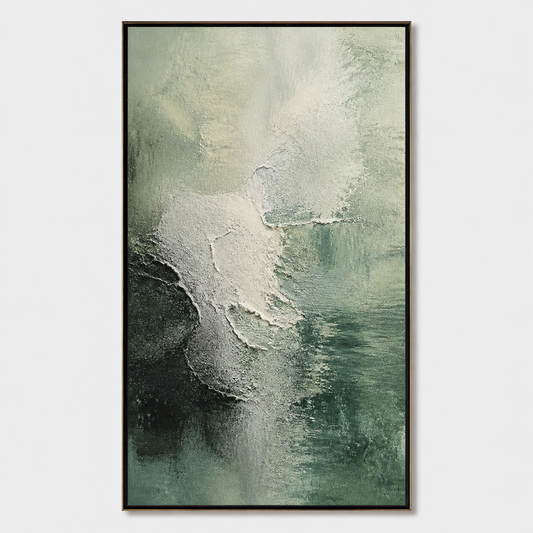 3D Textured Painting - Sage Green Mist