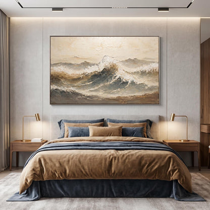 Contemporary Wall Art - Textured Tides