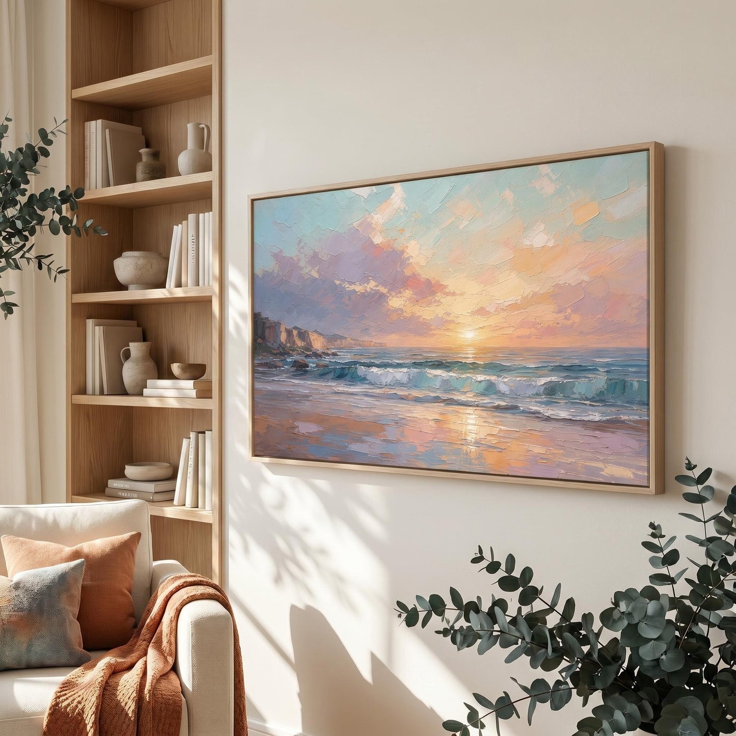 Contemporary Wall Art - Sunset Coastal Glow