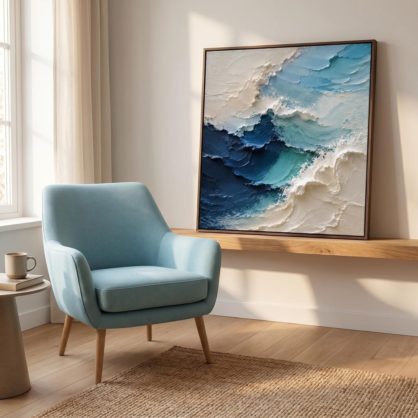 Abstract Art Painting - Textured Ocean Tide