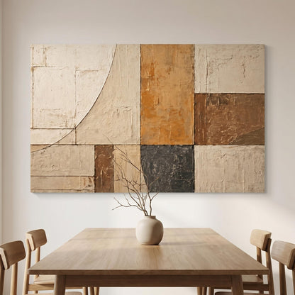 Wabi-Sabi Wall Art - Geometric Patina