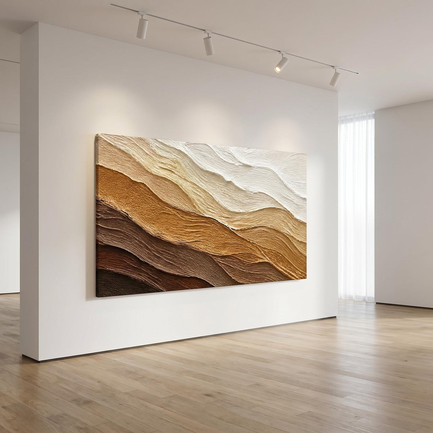 Wabi-Sabi Wall Art - Earthy Waves
