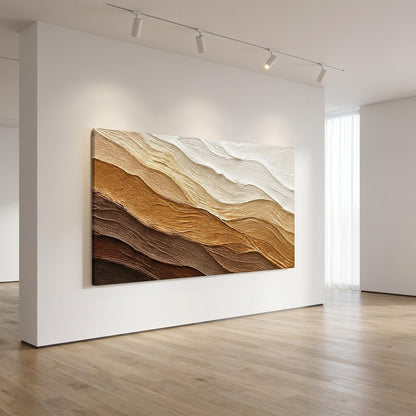 Wabi-Sabi Wall Art - Earthy Waves