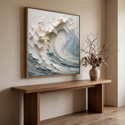 3D Textured Painting - Coastal Wave Crest