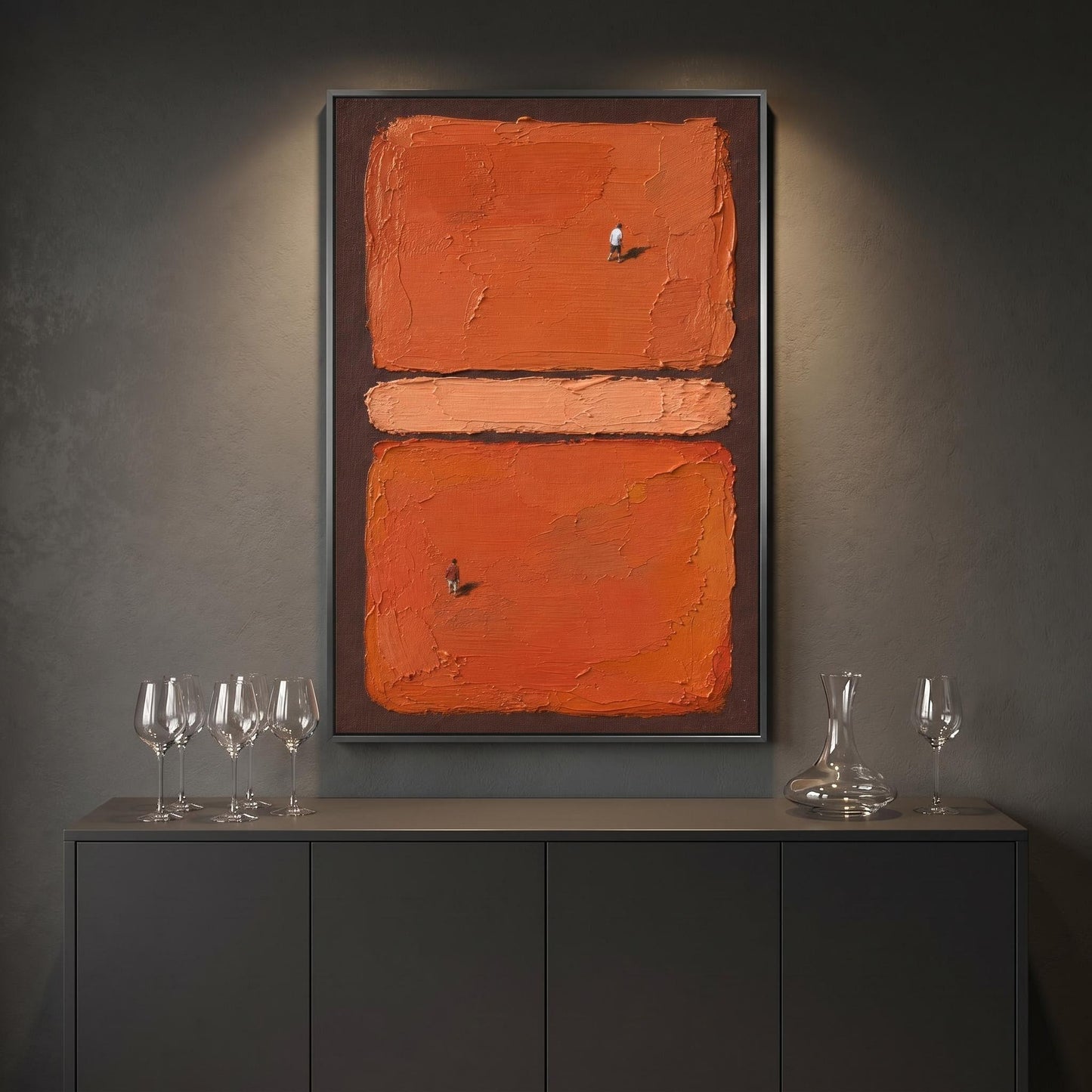 Minimalism - Textured Terracotta Stroll