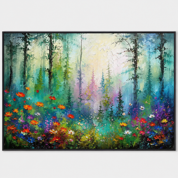 Colorful Painting - Enchanted Forest Floral