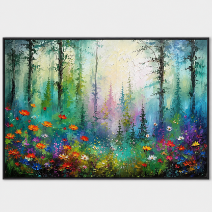 Colorful Painting - Enchanted Forest Floral