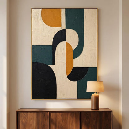 Abstract Art Painting - Geometric Echo