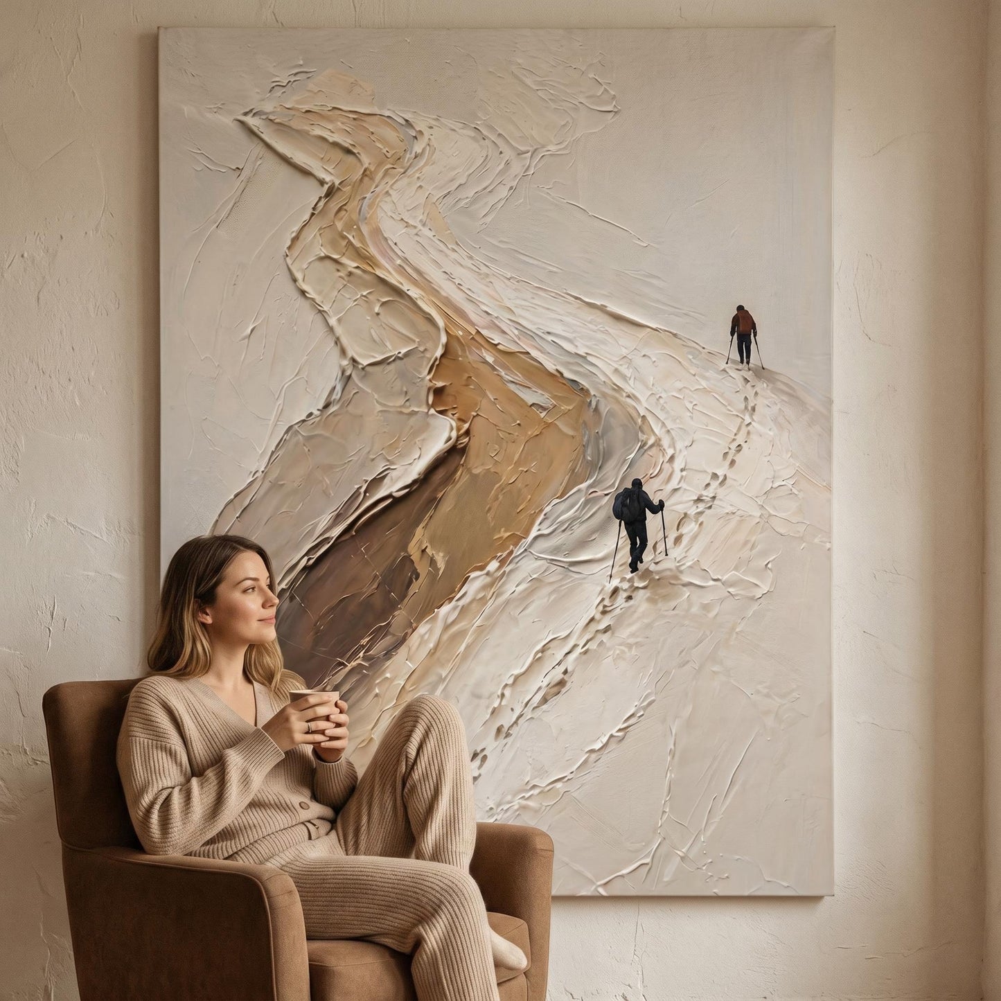 3D Textured Painting - Mountain Traverse