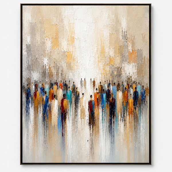 Abstract Art Painting - Collective Light Flow