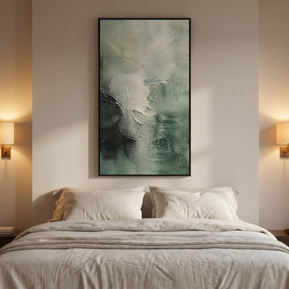 3D Textured Painting - Sage Green Mist