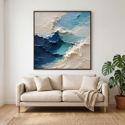Abstract Art Painting - Textured Ocean Tide