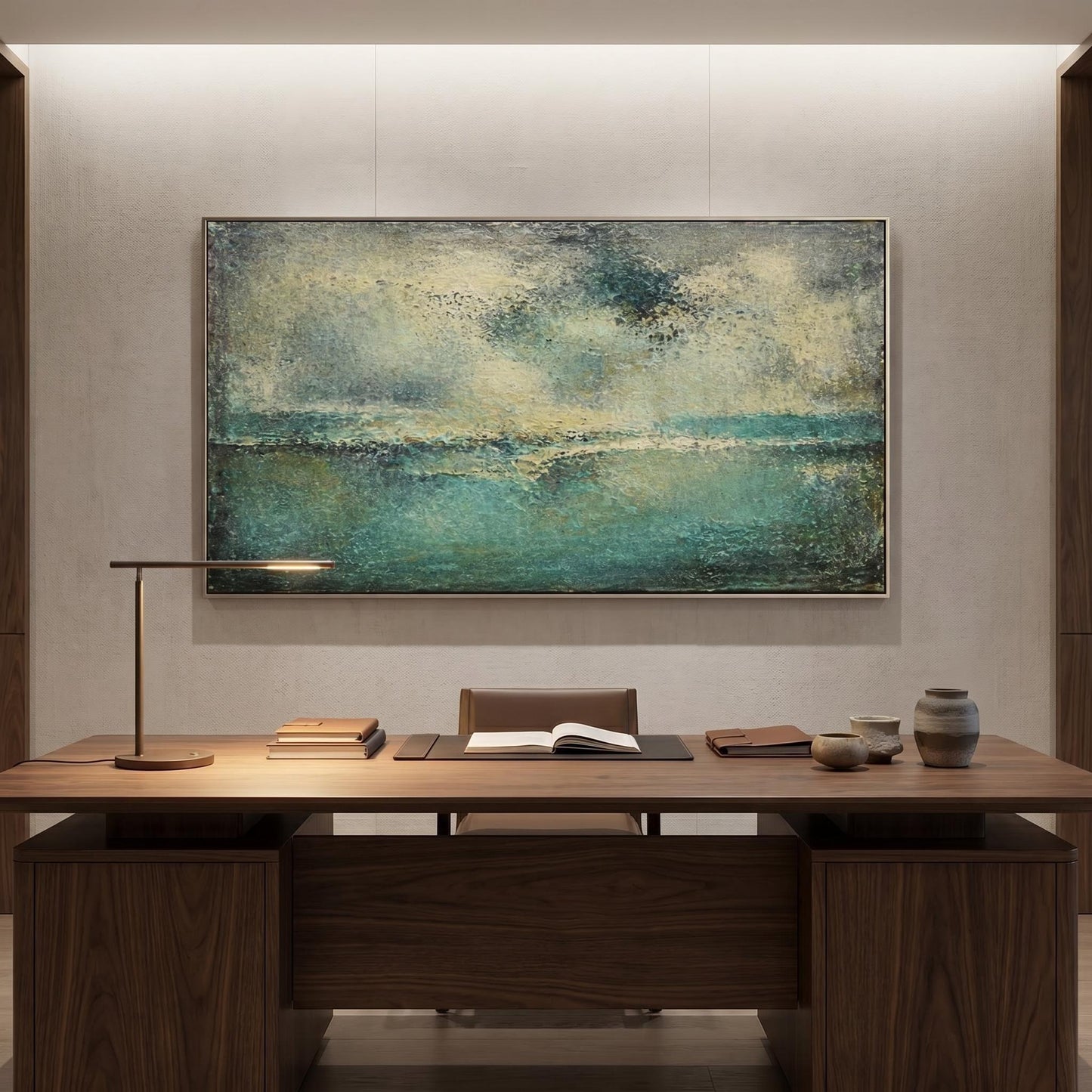 Abstract Art Painting - Misty Horizon