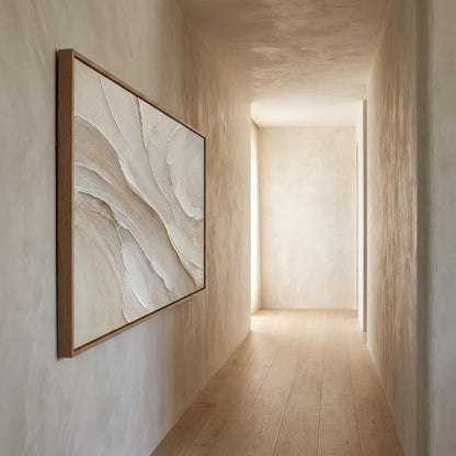 Wabi-Sabi Wall Art - Earthy Textured Tides