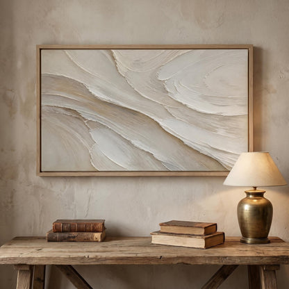 Wabi-Sabi Wall Art - Earthy Textured Tides