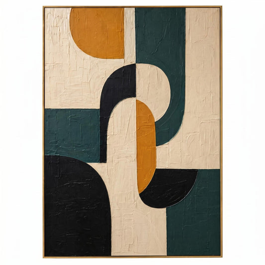 Abstract Art Painting - Geometric Echo